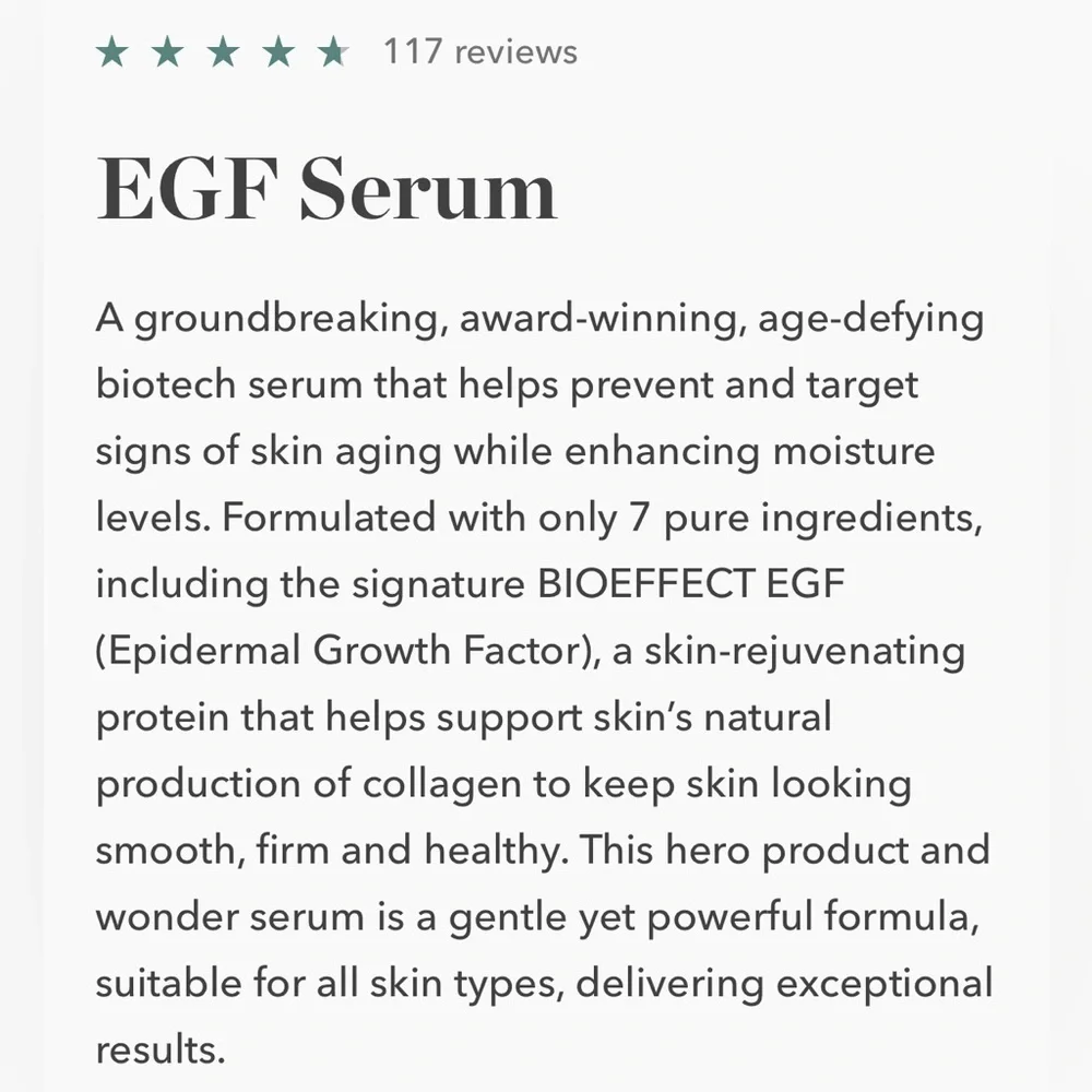 EGF (Epidermal Growth Factor) Serum by BIOEFFECT - Picture 4 of 7